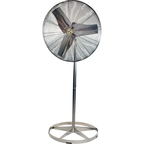 Stainless Steel Food Service Washdown Air Circulating Fans, Industrial, 1 Speed, 24" Diameter Planification Entrepots Molloy
