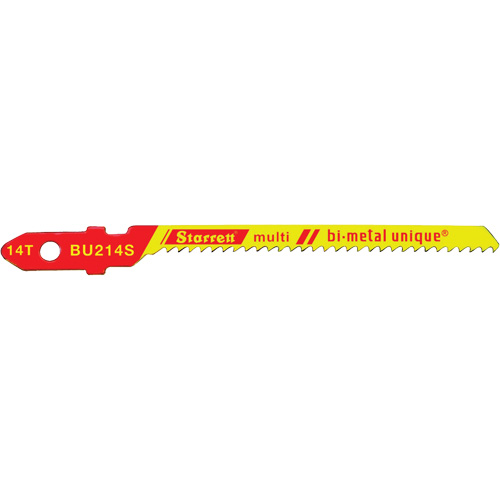 Unified Shank&reg; Jig Saw Blades, Bi-Metal, 2" L, 14 TPI Planification Entrepots Molloy