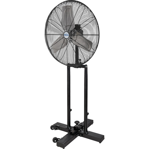 Foldable Pedestal Fan, Industrial, 3 Speed, 24" Diameter Planification Entrepots Molloy