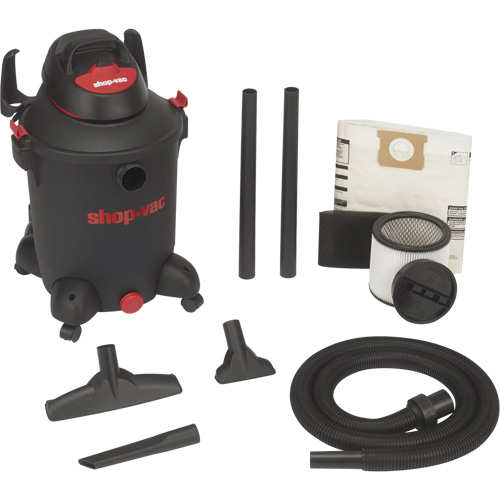Utility Shop Vacuum, Wet-Dry, 5 HP, 10 US Gal. (37.9 Litres) Planification Entrepots Molloy