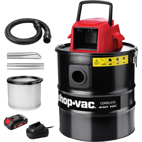 Cordless Ash Vacuum, 20 V, 5 gal. Capacity Planification Entrepots Molloy