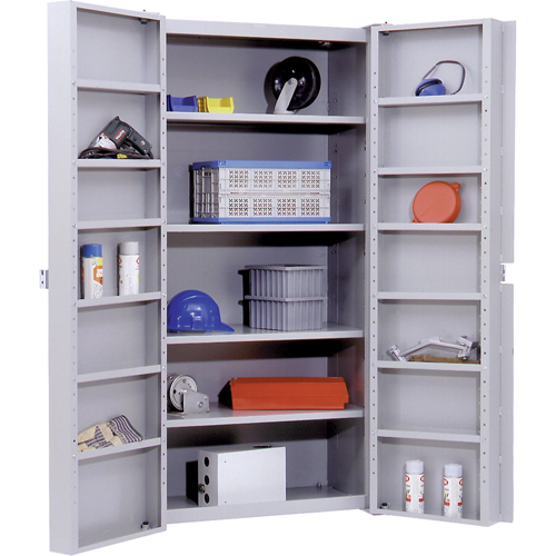 Deep Door Storage Cabinet, 38" W x 24" D x 72" H, 4 Shelves Planification Entrepots Molloy