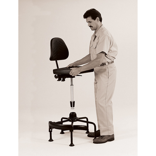 Industrial Stool, Stationary, Adjustable Height, 250 lbs. Capacity Planification Entrepots Molloy