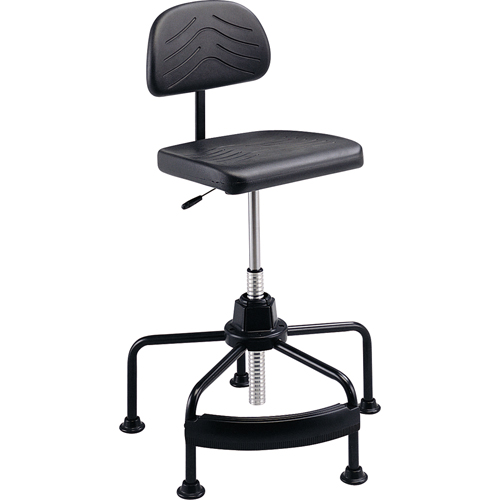 Industrial Seating, Stationary, Adjustable Height, 250 lbs. Capacity Planification Entrepots Molloy