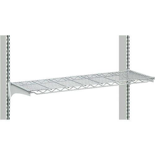 Postes de travail modulaires ergonomiques - Tablettes en fil m&eacute;tallique Planification Entrepots Molloy
