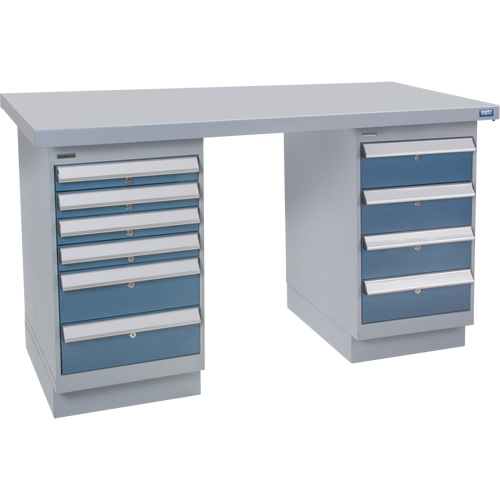 Pre-Designed Workbench, 72" W x 36" D x 34" H, 2500 lbs. Capacity Planification Entrepots Molloy