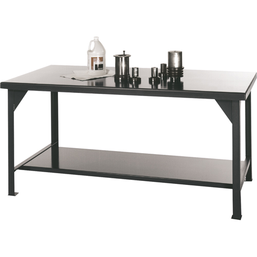 Shop Tables, Steel Surface, 48" W x 30" D x 34" H Planification Entrepots Molloy