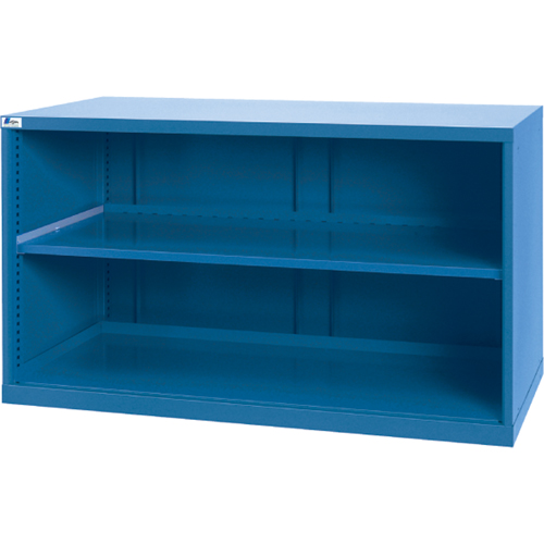 Shelf Cabinets, Steel, 33-1/2" H x 56-1/2" W x 28-1/2" D, Bright blue Planification Entrepots Molloy