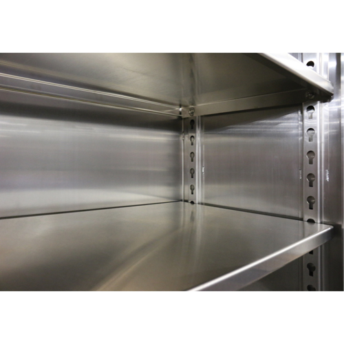Extra Heavy-Duty Cabinet Shelf, 72" x 24", 1525 lbs. Capacity, Stainless Steel, Grey Planification Entrepots Molloy
