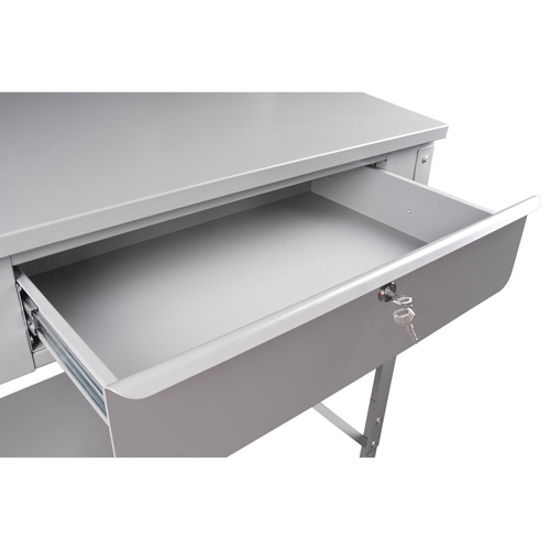Pupitre d'atelier ouvert, 34-1/2" la x 30" p x 53" h, Gris Planification Entrepots Molloy