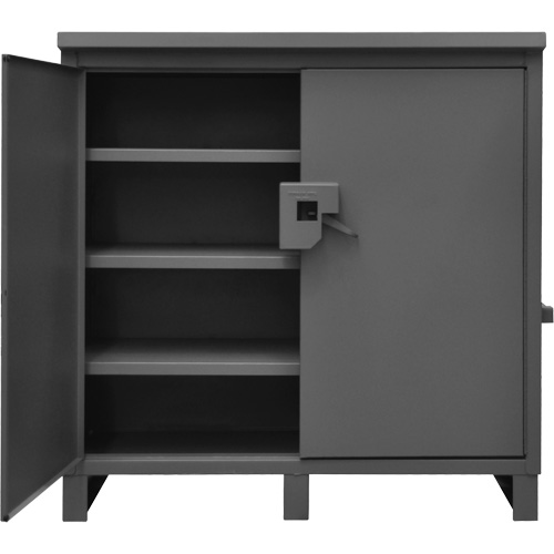Armoire de chantier verrouillable, Gris Planification Entrepots Molloy