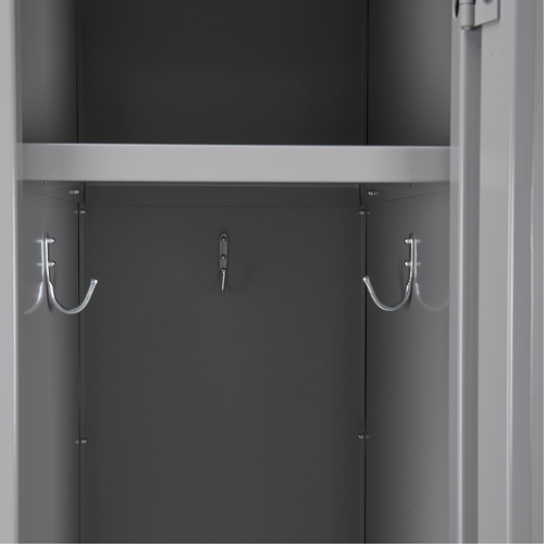 Casiers Clean Line, 3 niveaux, Bloc de 4, 48" x 18" x 78", Acier, Gris, Rivet (assembl&eacute;) Planification Entrepots Molloy