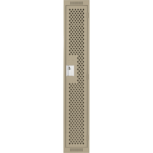 Casiers Clean Line, 12" x 12" x 72", Acier, Beige, Rivet (assembl&eacute;), Perfor&eacute; Planification Entrepots Molloy