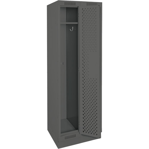 Casiers Clean Line, Bloc de 2, 24" x 18" x 76", Acier, Charbon, Rivet (assembl&eacute;), Perfor&eacute; Planification Entrepots Molloy