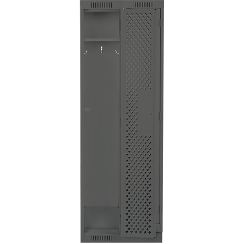 Casiers Clean Line, Bloc de 2, 24" x 18" x 76", Acier, Charbon, Rivet (assembl&eacute;), Perfor&eacute; Planification Entrepots Molloy