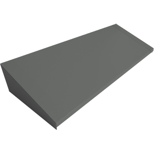 All-Welded Concorde - Heavy-Duty Lockers Sloping Top, 4 Bank, 18" D x 48" W x 6" H, Steel Planification Entrepots Molloy