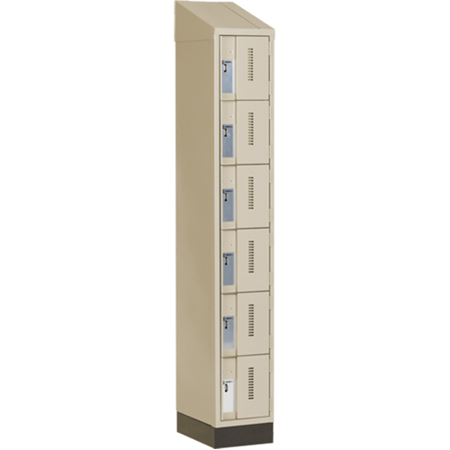Casiers robustes Concorde, 6 niveaux, 12" x 18" x 82", Acier, Beige, Soud&eacute; (assembl&eacute;) Planification Entrepots Molloy