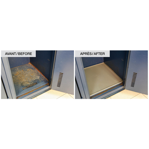 Fond de casier, Convient aux casiers 12" x 18", Gris p&acirc;le, Plastique Planification Entrepots Molloy