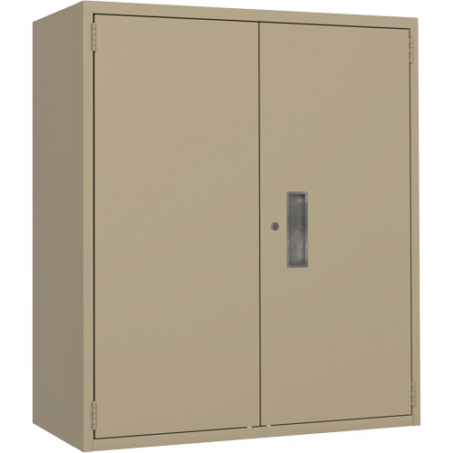 Armoire de rangement Lo-Boy, Acier, 2 Tablettes, 40" h x 36" la x 18" P, Beige Planification Entrepots Molloy