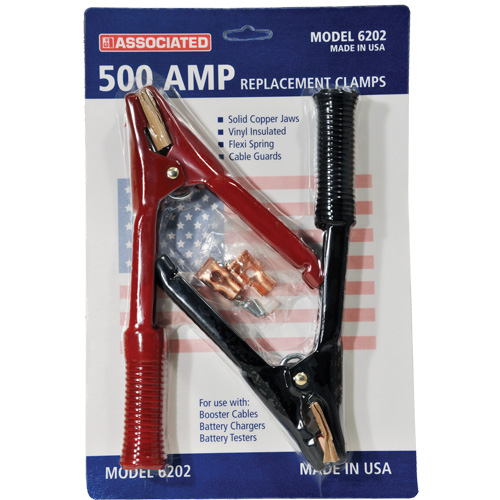 Pinces robustes de calibre professionel pour c&acirc;bles de d&eacute;marrage 500 A Planification Entrepots Molloy