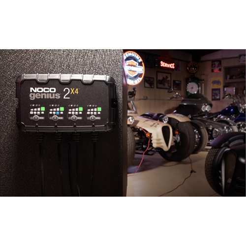 Chargeur de batterie 4 sorties de 8 A Genius 2X4 Planification Entrepots Molloy