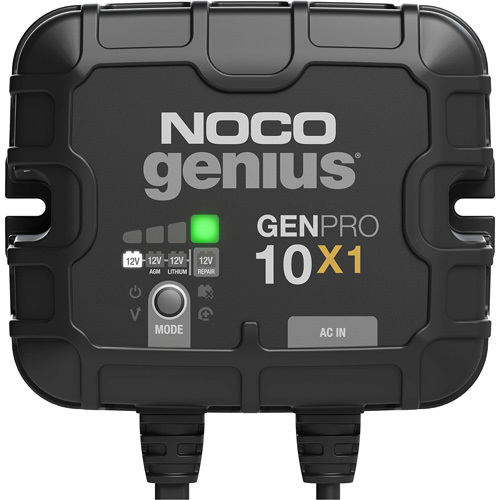 Chargeur de batterie embarqu&eacute; &agrave; 1 sortie de 10 amp&egrave;res GenPro10X1 Genius Planification Entrepots Molloy
