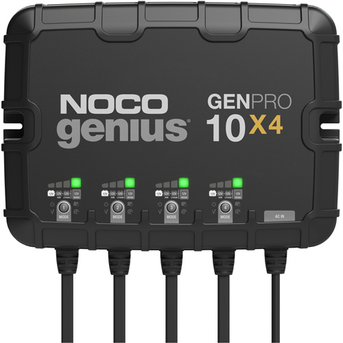 Chargeur de batterie embarqu&eacute; &agrave; 4 sorties de 40 amp&egrave;res GenPro10X4 Genius Planification Entrepots Molloy