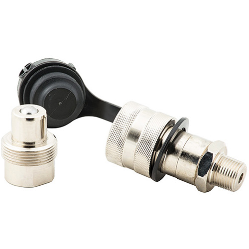 Coupler High Flow Set, Steel, 3/8", Female NPTF/Male NPTF, 10000 PSI Planification Entrepots Molloy