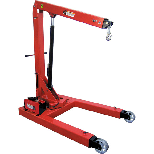 Air Hydraulic Floor Crane, 6000 lbs. (3 tons) Capacity Planification Entrepots Molloy