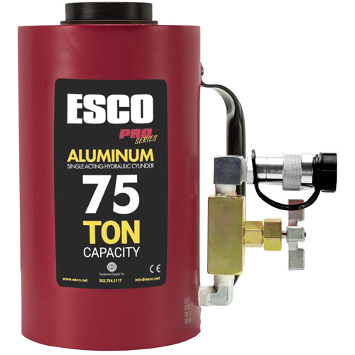 Heavy-Duty Hydraulic Cylinder, 6" Stroke, 75 Ton(s) Capacity, 10000 PSI Planification Entrepots Molloy