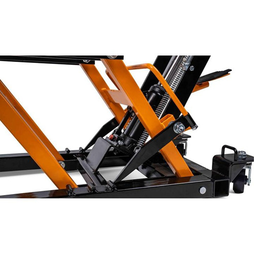 Cric pour VTT et motos, 0,75 tonnes Capacit&eacute;, 4-2/3" Abaiss&eacute;e, 14-1/2" &eacute;lev&eacute;e, Hydraulique &agrave; main Planification Entrepots Molloy