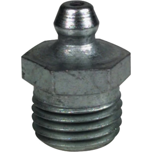 Raccord de graissage droit tr&egrave;s court, Acier, Filetage de 0,25 NPT Planification Entrepots Molloy