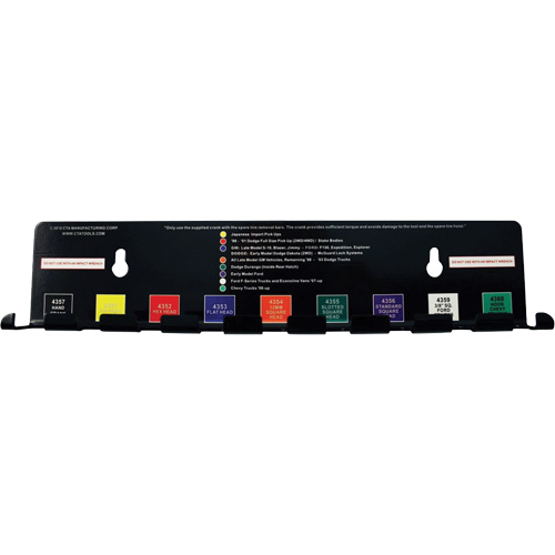 Ensemble d'outils pour roue de secours 10 mcx Planification Entrepots Molloy