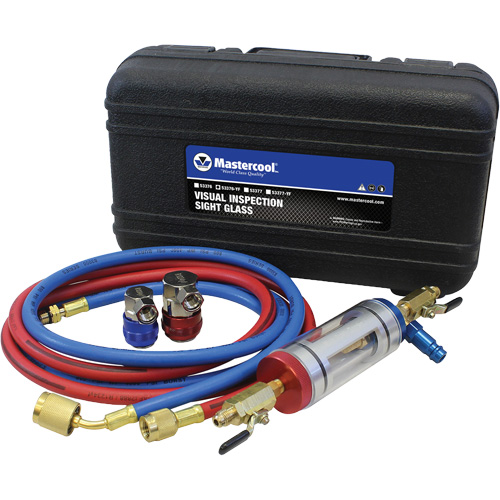 R1234Yf Visual Inspection Sight Glass with R1234Yf Quick Couplers Planification Entrepots Molloy