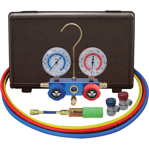 Jeu de manom&egrave;tres pour automobile avec mini-injecteur de colorant et coupleurs manuels Planification Entrepots Molloy