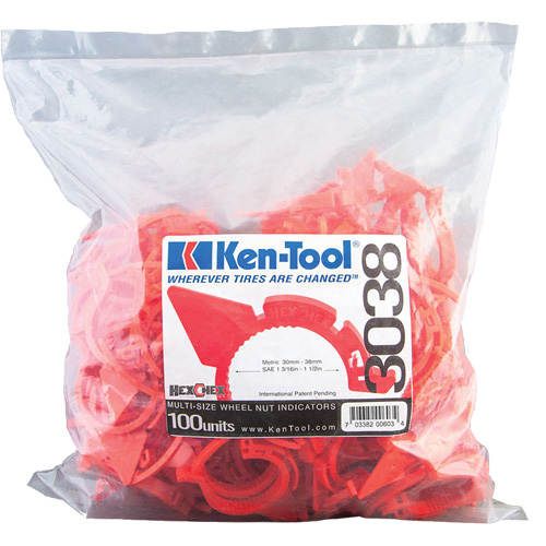 HexChex Multi-Size Loose Wheel Nut Indicator Planification Entrepots Molloy