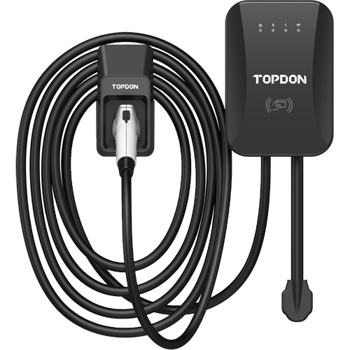 Chargeur r&eacute;sidentiel PulseQ AC pour VE avec mode identification par radiofr&eacute;quence (RFID), 40 A, Niveau 2 CA, Connecteur Type 1 (SAE J1772) Planification Entrepots Molloy