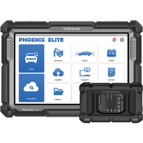 Outil de diagnostic de niveau constructeur Phoenix Elite avec &eacute;cran 10,1", programmation bas&eacute;e sur l'infonuage et CANFD Planification Entrepots Molloy
