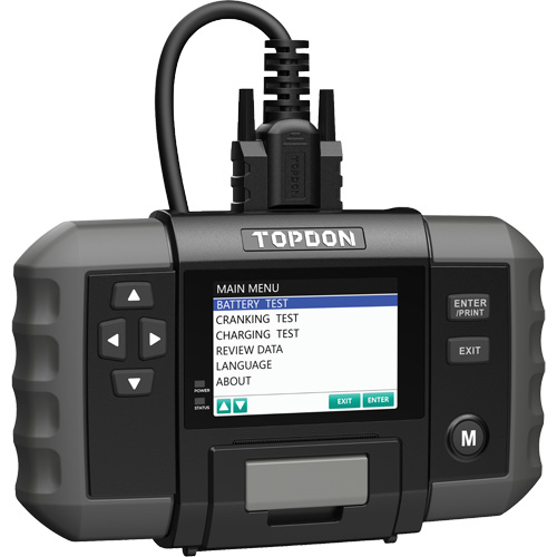 BT600 12V Battery & 12V/24V System Tester with Built-in Printer Planification Entrepots Molloy