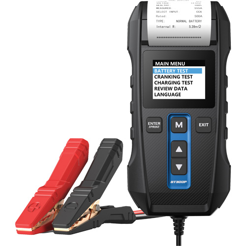 BT300P Battery, Charging & Cranking System Tester with Printer Planification Entrepots Molloy