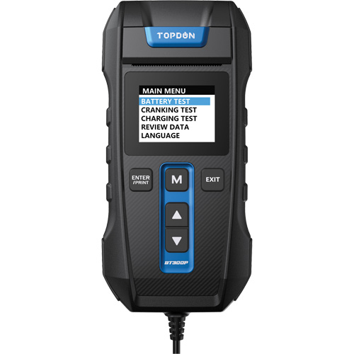 BT300P Battery, Charging & Cranking System Tester with Printer Planification Entrepots Molloy