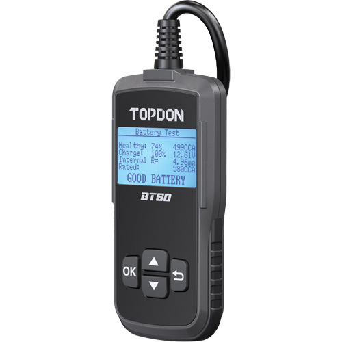 Testeur de batterie, de charge et de d&eacute;marrage BT50 avec imprimante Planification Entrepots Molloy