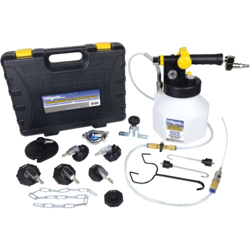 Trousse de purge de freins sous pression avec sept adaptateurs Planification Entrepots Molloy