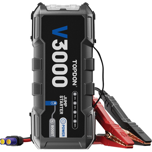 Survolteur, banque d'alimentation et lampe de poche V3000 Planification Entrepots Molloy