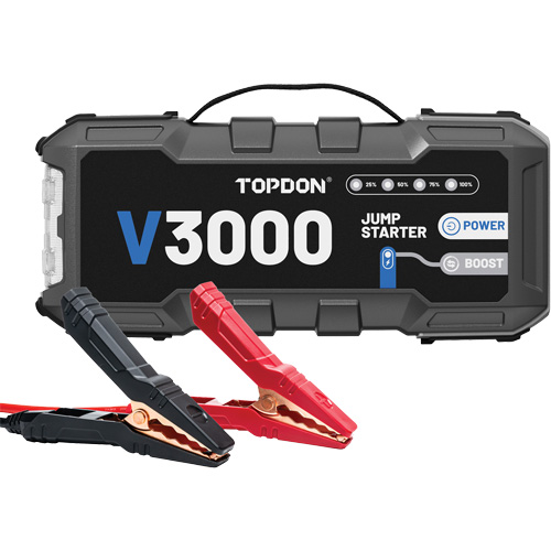 Survolteur, banque d'alimentation et lampe de poche V3000 Planification Entrepots Molloy