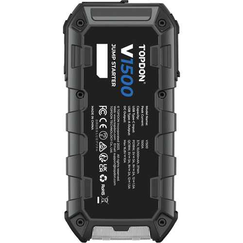 V1500 Jump Starter, Booster, Power Bank & Flashlight Planification Entrepots Molloy