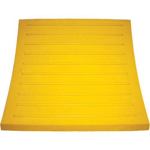 Cale de roue, Polyur&eacute;thane, Jaune, 15-1/4" la x 12-1/8'' p x 10-3/4" h Planification Entrepots Molloy