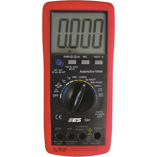 Pro Automotive Digital Multimeter with Case Planification Entrepots Molloy