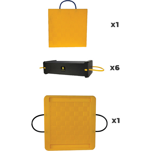 Ensemble de syst&egrave;me de sout&egrave;nement en composite CribLok 8 mcx Planification Entrepots Molloy