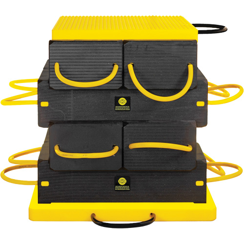 10-Piece CribLok Composite Cribbing System Kit Planification Entrepots Molloy